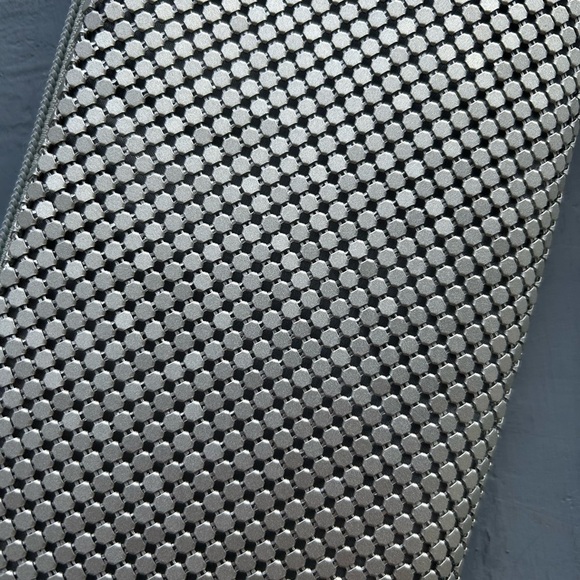 Olga Berg metallic clutch, 9”x4.5” - Picture 2 of 9